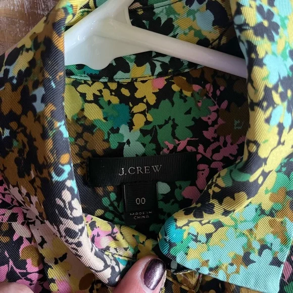 J. Crew Floral dress size 00 - Picture 4 of 6